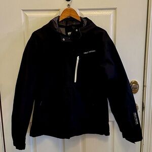 Women's Helly Hansen XL Black Raincoat
